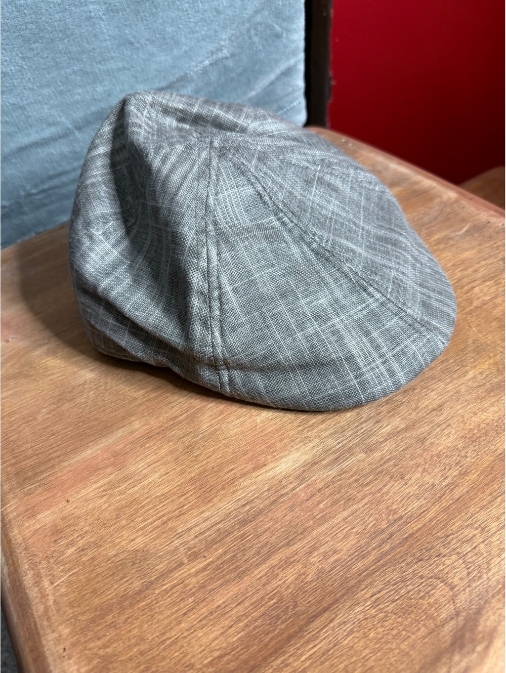Stetson Gray Plaid Ivy Cap / Flat Cap - Men's Size Large / X-Large